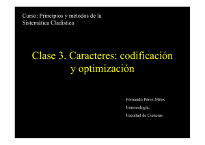 Clase 3. Caracteres: codificación y optimización