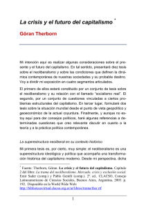 La crisis y el futuro del capitalismo