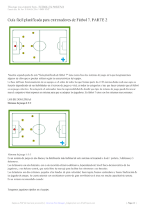 Guía fácil planificada para entrenadores de Fútbol 7. PARTE 2