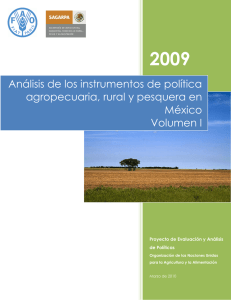 Análisis de los instrumentos de política agropecuaria