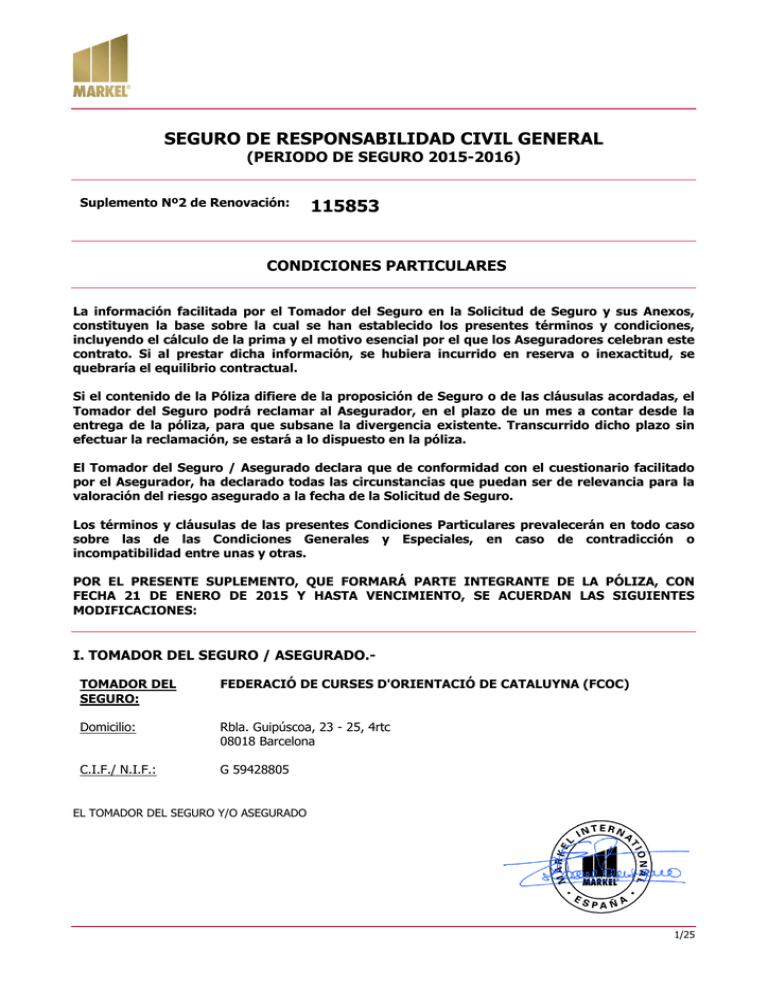 Seguro De Responsabilidad Civil - FCOC