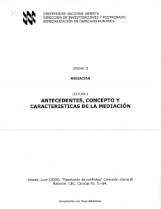 Resolución de conflictos - Dirección de Investigaciones y Postgrado