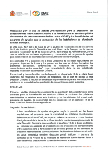 Resolución del Director General del IDAE de fecha 6 de junio de