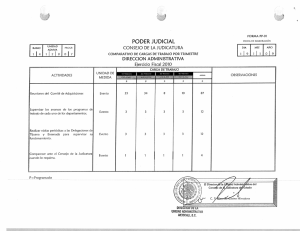 RAMO `ÁSLÏCE mm CONSEJO DE LA JUDICATURA m MES AÑO