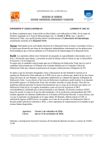 LLAMADO Nº 160-10 - Gdo 4 Inmunologìa Regional Norte