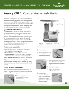 Asma y COPD: Cómo utilizar un nebulizador