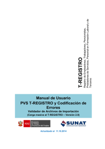 PVS T-Registro - Manual de Usuario