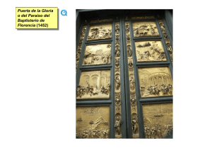 Puerta de la Gloria o del Paraíso del Baptisterio de Florencia (1452