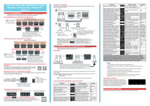 (1-16 DIN Process Controller Concise) Spanish.