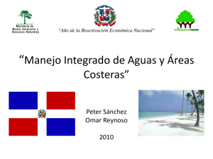 “Recursos hídricos y áreas costeras de la Republica Dominicana”
