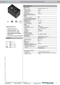 1 Sensor de inclinación INX360D-F99-B20-V15 E 1