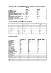 Valores normales en adultos