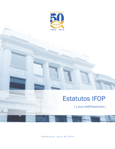 Estatutos IFOP - Instituto de Fomento Pesquero