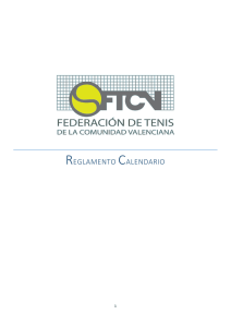 reglamento calendario - Federación de Tenis de la Comunidad