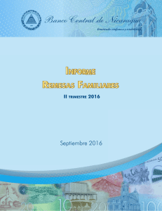 Informe de Remesas Familiares, 2do. Trimestre 2015