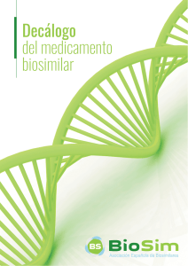 Decálogo del Medicamento Biosimilar – BIOSIM
