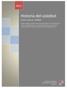 Historia del voleibol - Herramientas para la Cultura fisica recreacion