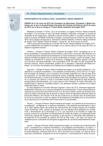 ORDEN de 27 de mayo de 2015 del Consejero de Agricultura