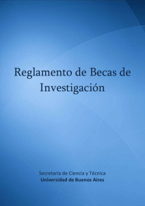 Reglamento de Becas - Universidad de Buenos Aires