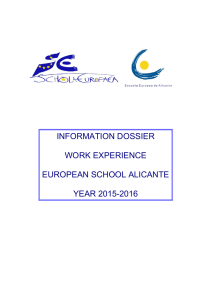 work-experience-2016-english - Escuela Europea de Alicante