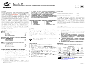 Coloración BK - Especialidades Diagnósticas IHR Ltda