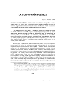 La corrupción política