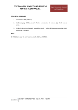 Carta poder notarial. - Superintendencia Nacional de 