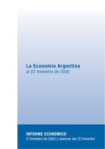 La Economía Argentina al Tercer Trimestre de 2005