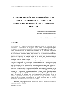 4. el primer eslabón de las matemáticas en las facultades de cc