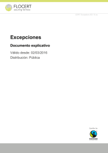 Excepciones y derogaciones - FLO-Cert