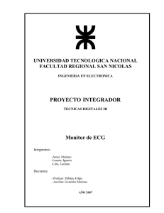 ECG (electrocardiógrafo) - Facultad Regional San Nicolás