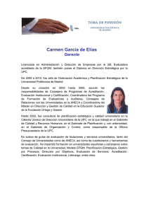 Carmen García de Elías - Universidad Politécnica de Madrid