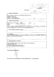 ıNsTÀNciA - Ajuntament de Santa Margalida