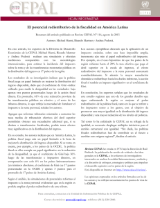 El potencial redistributivo de la fiscalidad en América Latina