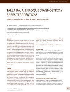 talla baja: enfoque diagnóstico y bases