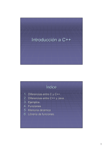 Introducción a C++ .