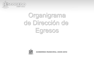 Organigrama de Dirección de Egresos