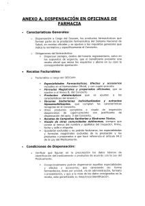 Page 1 ANEXo A. DISPENSACIÓN EN oFICINAS DE FARMACIA