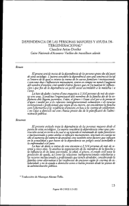 DEPENDENCIA DE LAS PERSONAS MAYORES Y AYUDA IN