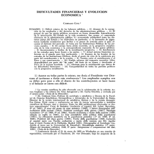 DIFICULTADES FINANCIERAS Y EVOLUCIÓN ECONOMICA 1