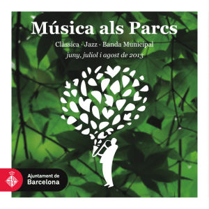 Música als Parcs - Ajuntament de Barcelona