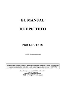 El Manual de Epicteto