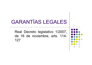 GARANTÍAS LEGALES