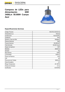 Campana de LEDs para Alimentación 30W 3400Lm