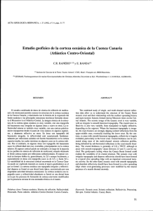 Estudio geofisico de la corteza oceánica de la Cuenca Canaria