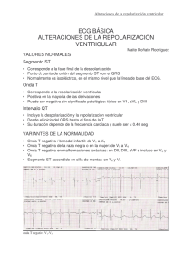 ecg básica alteraciones de la repolarización ventricular