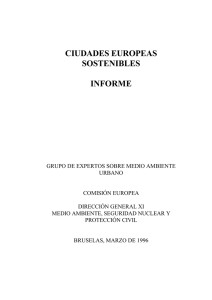 Ciudades Europeas Sostenibles. 1996