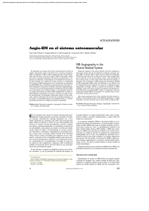 Angio-RM en el sistema osteomuscular