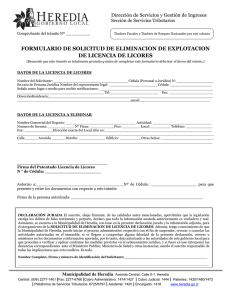 formulario de solicitud de eliminacion de explotacion de licencia de