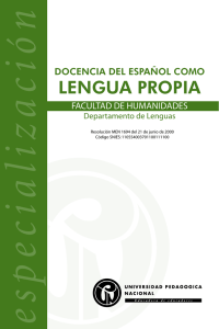 u.co LENGUA PROPIA - Universidad Pedagógica Nacional